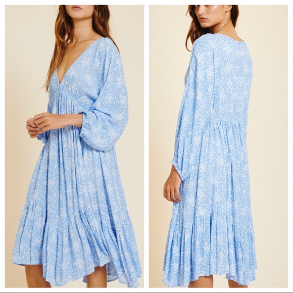 ShopEvelynne Dresses & Skirts - Yvette Fabulous Bohemian Ruffle Hem Floral Dress